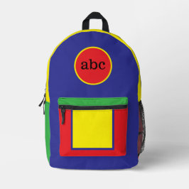 "Bright Start" Primary School Bag/Custom Monogram プリントバックパック