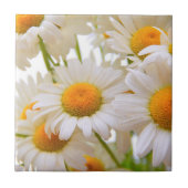 Bright Summer Daisies Photo タイル (正面)