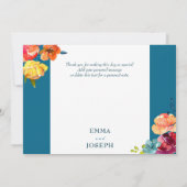 Bright Summer Photo 結婚's "Thank you"カード セーブザデート (裏面)