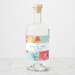 Bright Summer "Thank you"酒ボトルラベル リキュールボトルラベル