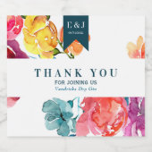 Bright Summer "Thank you"酒ボトルラベル リキュールボトルラベル (シングルラベル)