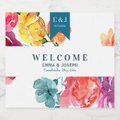 Bright Summer "Thank you"酒ボトルラベル リキュールボトルラベル (シングルラベル)