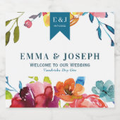 Bright Summer "Thank you"酒ボトルラベル リキュールボトルラベル (シングルラベル)