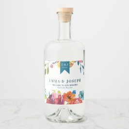 Bright Summer "Thank you"酒ボトルラベル リキュールボトルラベル