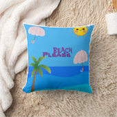 Bright Summer Vibes Decorative Throw Pillow  クッション (ブランケット)