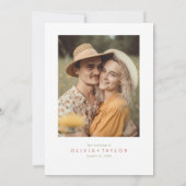 Bright Summer Wildflowers Boho Photo 結婚's 招待状 (裏面)