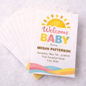 Bright Sun Baby Welcome Style 招待状