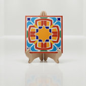 Bright Sun Star Moroccan Ceramic Tile タイル