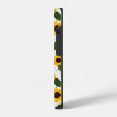 Bright sunflower pattern iPhoneケース (左側面)