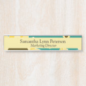 Bright Sunflowers on Green サインプレート (正面)