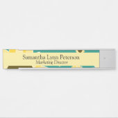 Bright Sunflowers on Green サインプレート (正面)