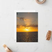 Bright Sunset on the Ocean ノートカード (正面/裏面インサイチュ)