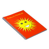 Bright Sunshineカスタマイズ可能なノートブック ノートブック (右側)