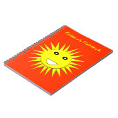 Bright Sunshineカスタマイズ可能なノートブック ノートブック (左側)
