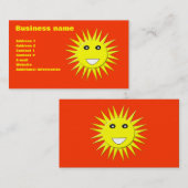 Bright Sunshineカスタマイズ可能な名刺 名刺 (正面/裏面)