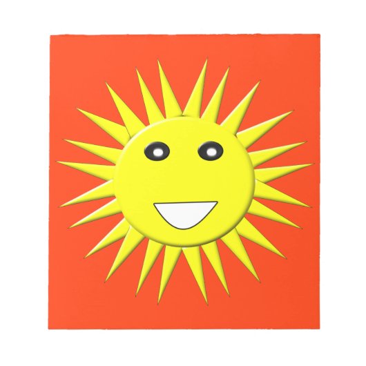 Bright Sunshineメモ帳 ノートパッド (正面)