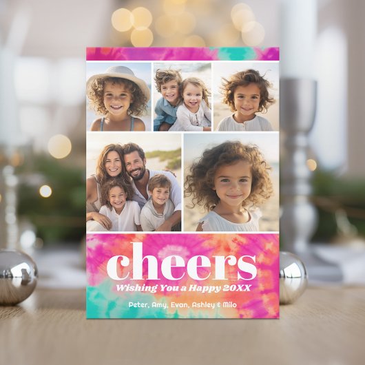 Bright Tie-Dye - 5枚の写真 – 応援から新年 シーズンカード