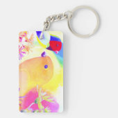 Bright Tie-Dye Birds キーホルダー (裏面)