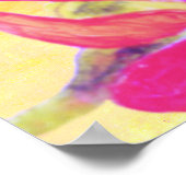 Bright Tie-Dye Birds ポスター (角)