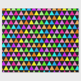 Bright Triangle Groovy Print Gift Wrapping Paper ラッピングペーパー