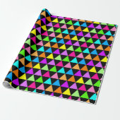 Bright Triangle Groovy Print Gift Wrapping Paper ラッピングペーパー (アンロールド)