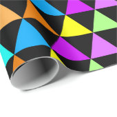 Bright Triangle Groovy Print Gift Wrapping Paper ラッピングペーパー (ロールコーナー)