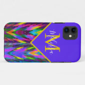Bright tribal chevron personalized Case-Mate iPhoneケース (裏面(横))