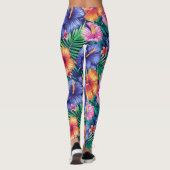 Bright Tropical Floral レギンス (裏面)
