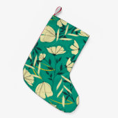 Bright tropical seamless pattern with leaves and p スモールクリスマスストッキング (正面 (吊り時))