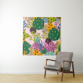 Bright underwater illustration pattern with beauti タペストリー (インサイチュ)