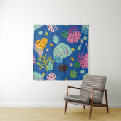 Bright underwater seamless pattern with beautiful タペストリー (インサイチュ)