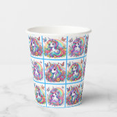 Bright Unicornパーティーカップ – set 1 紙コップ (裏面)