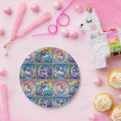 Bright Unicornパーティープレート- set 2 ペーパープレート (パーティー)