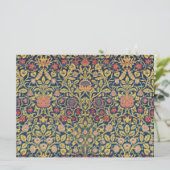 Bright Violetとオダマキ（植物）（William Morris著） カード (スタンド正面)