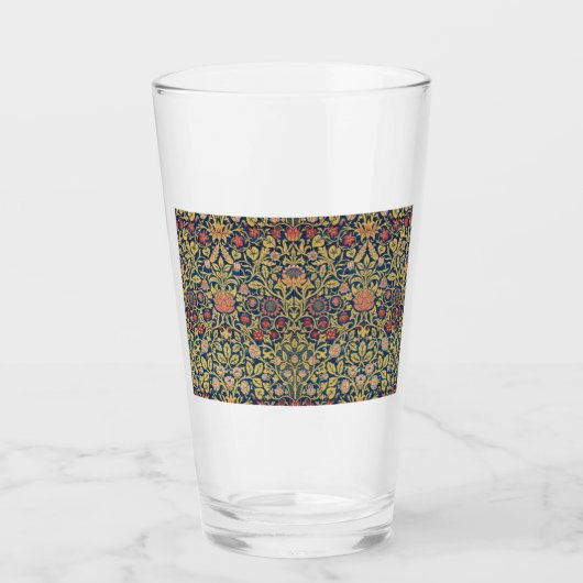 Bright Violetとオダマキ（植物）（William Morris著） タンブラーグラス (正面)