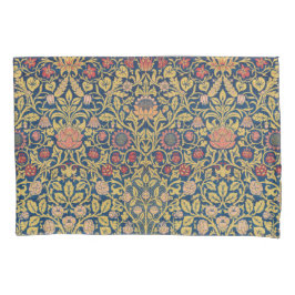 Bright Violetとオダマキ（植物）（William Morris著） 枕カバー