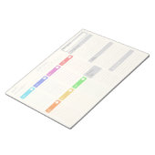 Bright Weeklyカラフルプランナーメモ帳 ノートパッド (アングル)