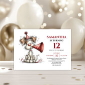 Bright whimsical dog animals theme kids birthday 招待状