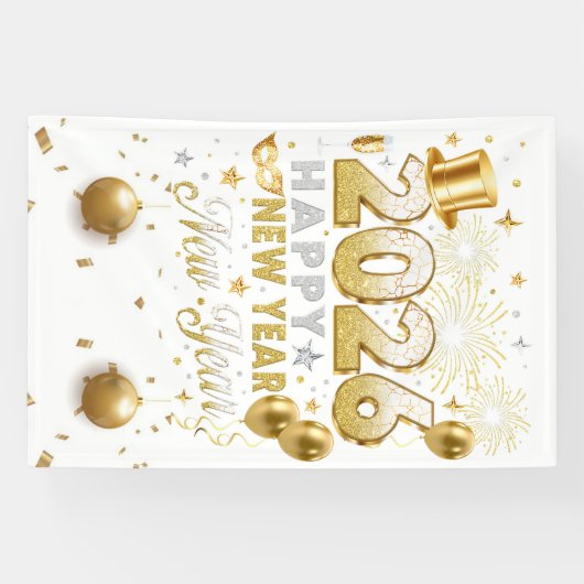 Bright White New Year Celebration  横断幕 (横)