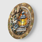 Bright Winter Lantern ラージ壁時計 (傾斜)