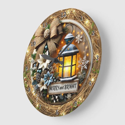 Bright Winter Lantern ラージ壁時計 (傾斜)