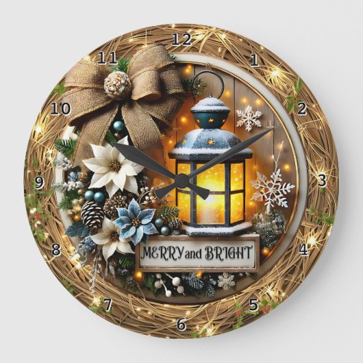 Bright Winter Lantern ラージ壁時計 (正面)