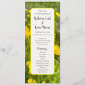 Bright Yellowフローラ結婚のフラットプログラム プログラム (正面)