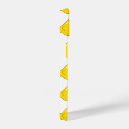 Bright Yellow Bow Phone Case- cute Girly Ribbon iPhoneケース (右側面)