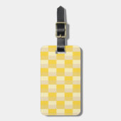 Bright Yellow Color Blocks ラゲッジタグ (正面縦)