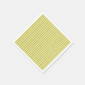 Bright Yellow Glitter Style Vertical Stripes スタンダードカクテルナプキン (角)
