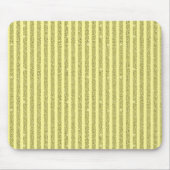 Bright Yellow Glitter Style Vertical Stripes マウスパッド (正面)
