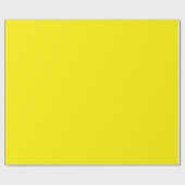 Bright Yellow Minimal Wrapping Paper Roll ラッピングペーパー (フラット)