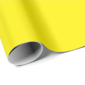 Bright Yellow Minimal Wrapping Paper Roll ラッピングペーパー (ロールコーナー)