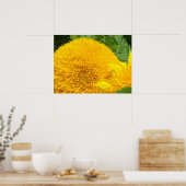 Bright Yellow Sunflower art prints Summer Garden ポスター (キッチン)